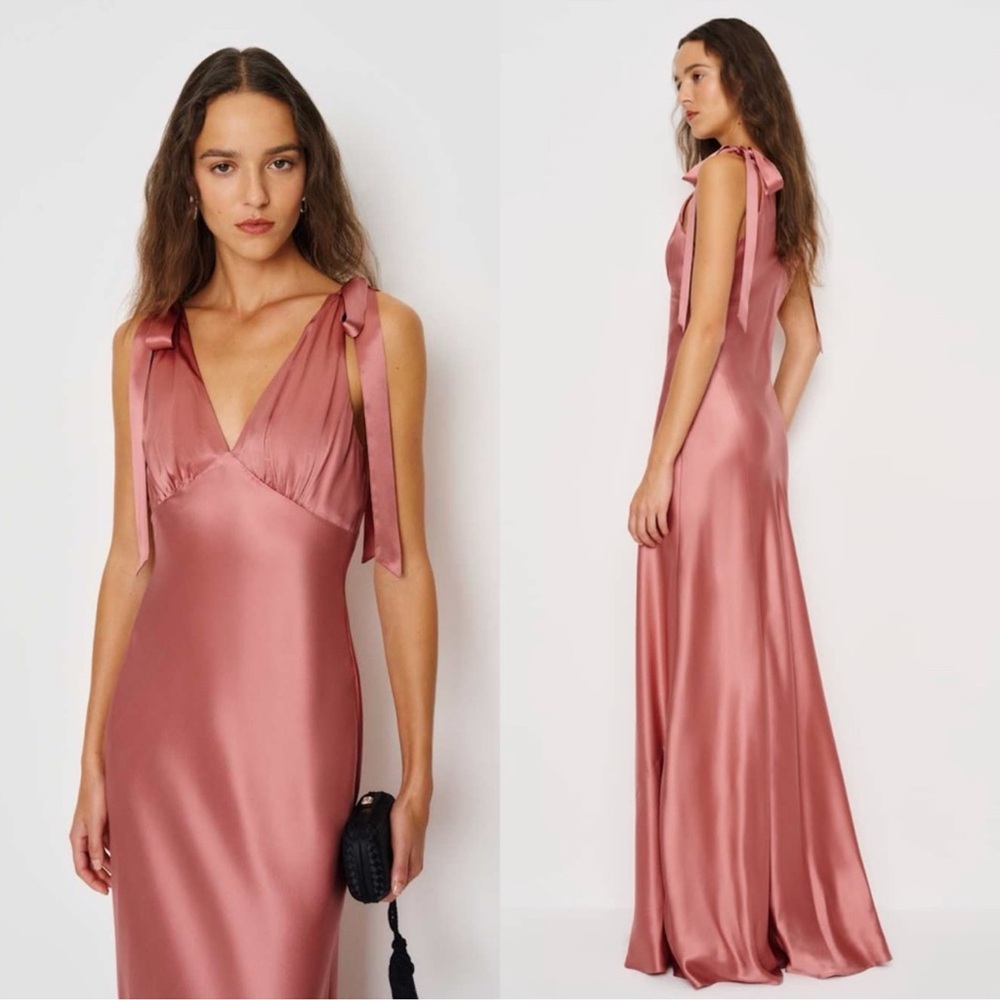 NWT Reformation Pernille Dress - Dried Rose Sizes M - Picture 1 of 8